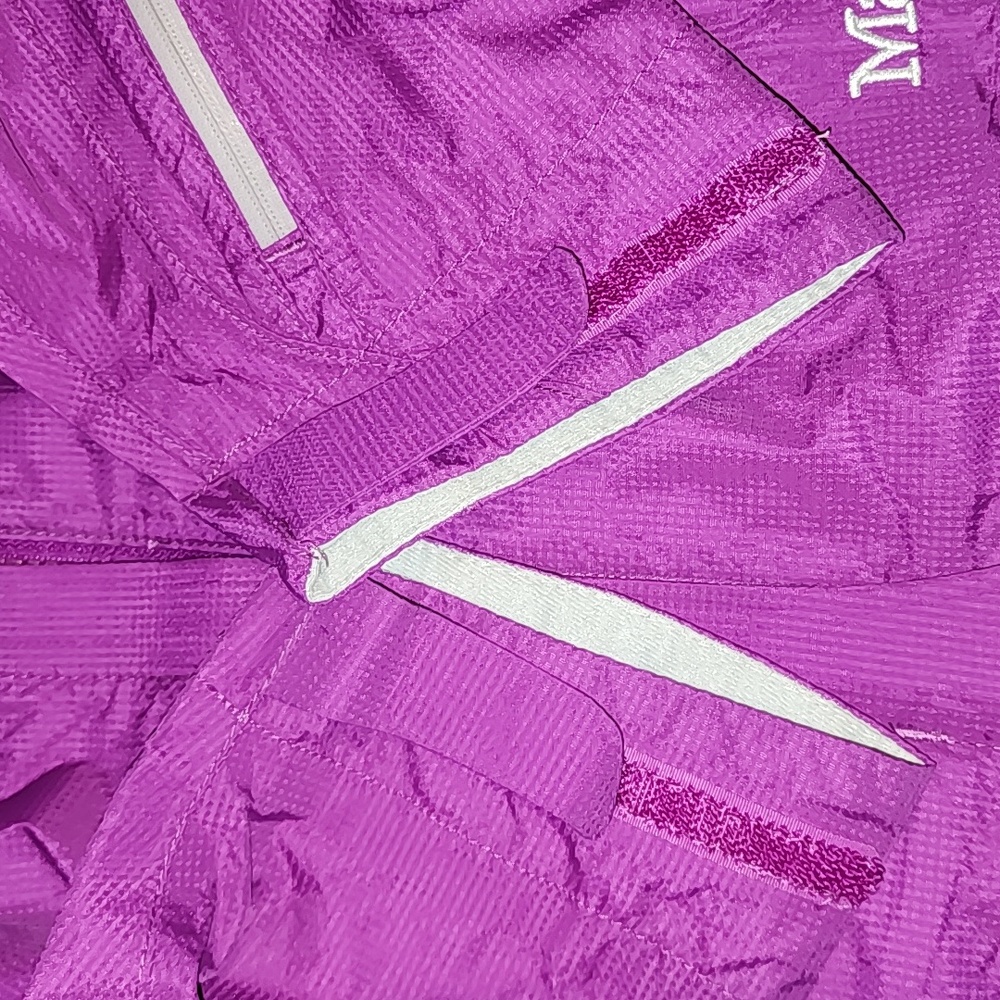 Marmot Womens Membrain Windbreaker Rain Jacket Hood Fuschia Purple Size Medium - Picture 11 of 12